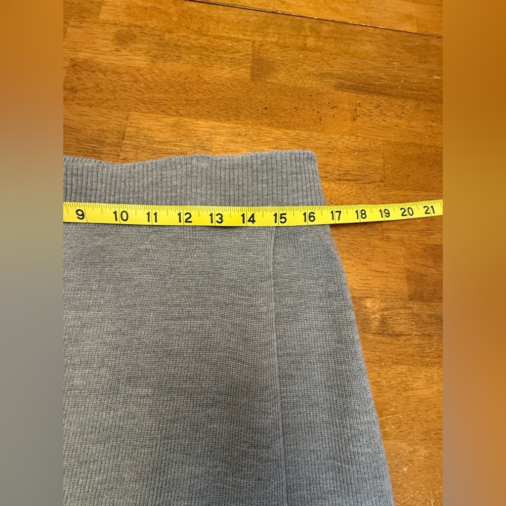 J. Crew Reimagined Heather Gray Merino Blend Pencil Skirt Large - Picture 6 of 8